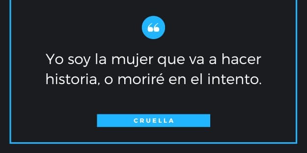 frase de Cruella