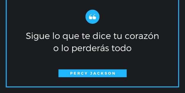 frase de Percy Jackson