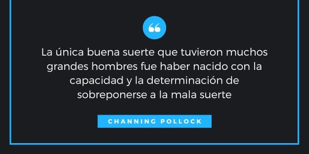 frase sobre la suerte