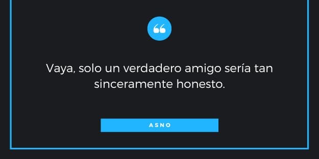 Frase de asno en shrek