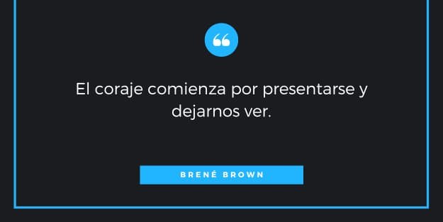 frase de Brene Brown