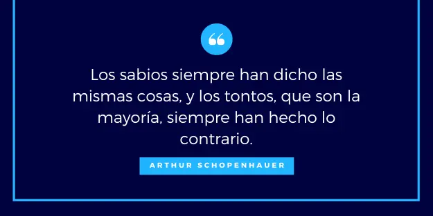 Frase de Arthur Schopenhauer