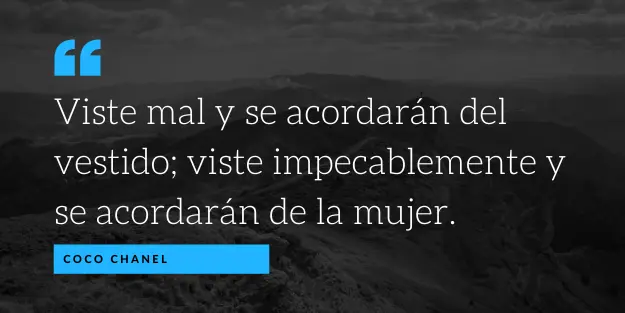 cita de Coco Chanel