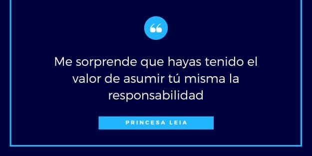 frase de la Princesa Leia
